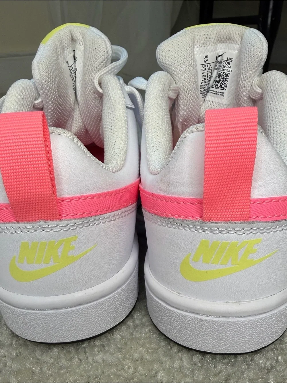 Nike Court Youth white and pink